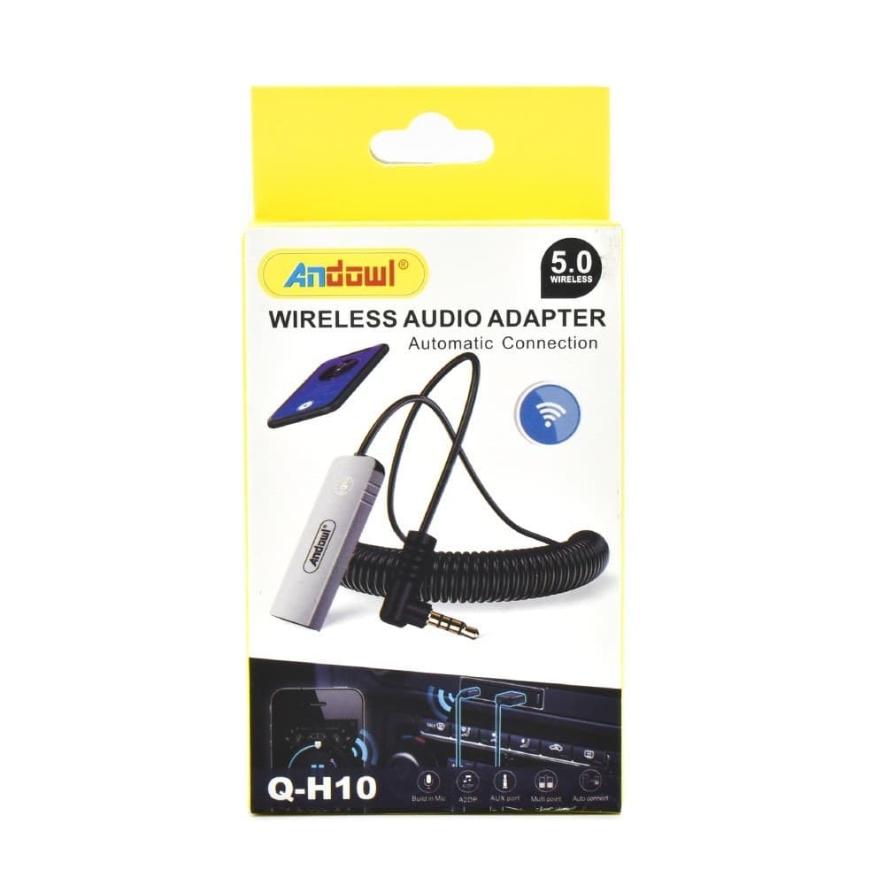 TRASMETTITORE AUDIO WIRELESS BLUETOOTH PLUG & PLAY CON USB JACK DA 3,5 MM Q-H10 - 4