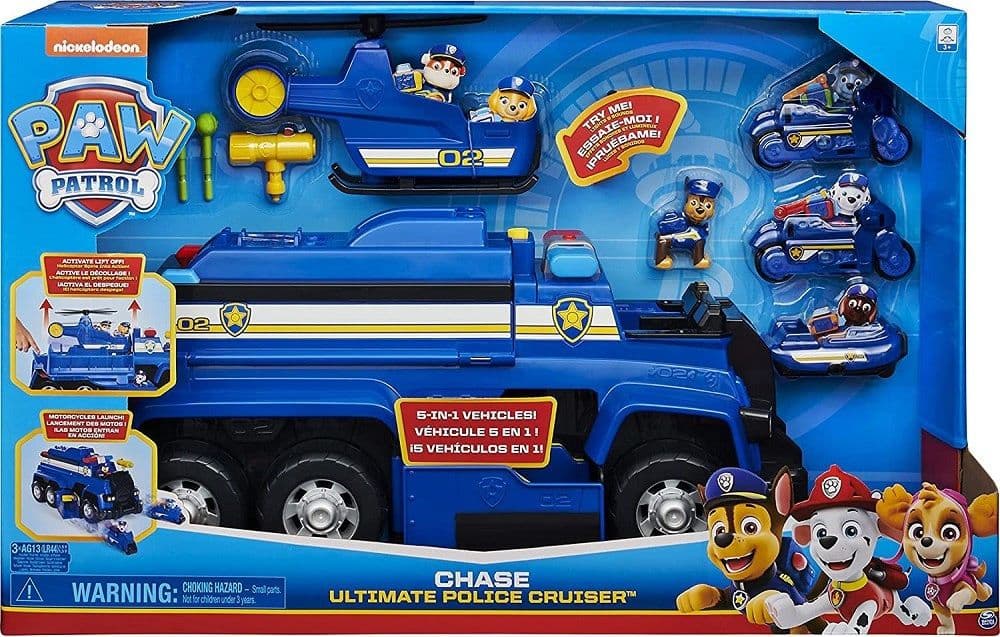 MEGA CAMION DELLA POLIZIA PAW PATROL 5 IN 1 DI CHASE CON LUCI ED EFFETTI SONORI - 9