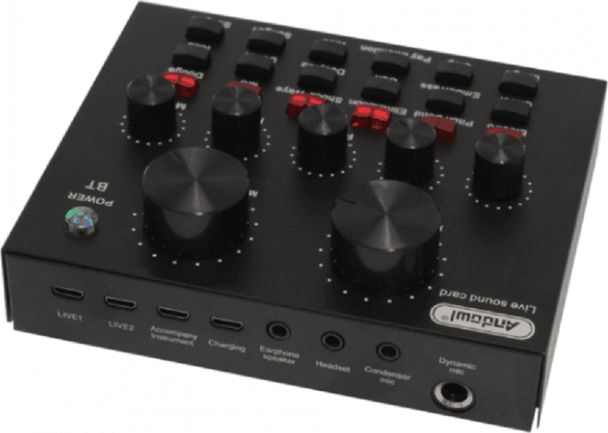 MICROFONO A CONDENSATORE Q-MIC580 SCHEDE AUDIO BLUETOOTH FILTRO ANTI-POP CON BASE - 3