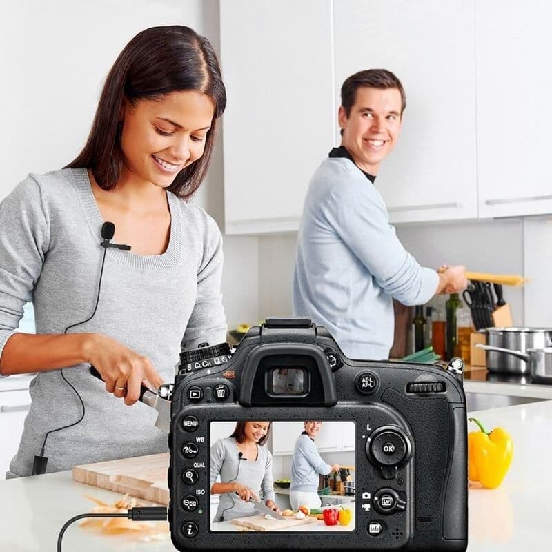 MINI MICROFONO LAVALIER OMNIDIREZIONALE 360° PER SMARTPHONE FOTOCAMERA Q-955S - 5