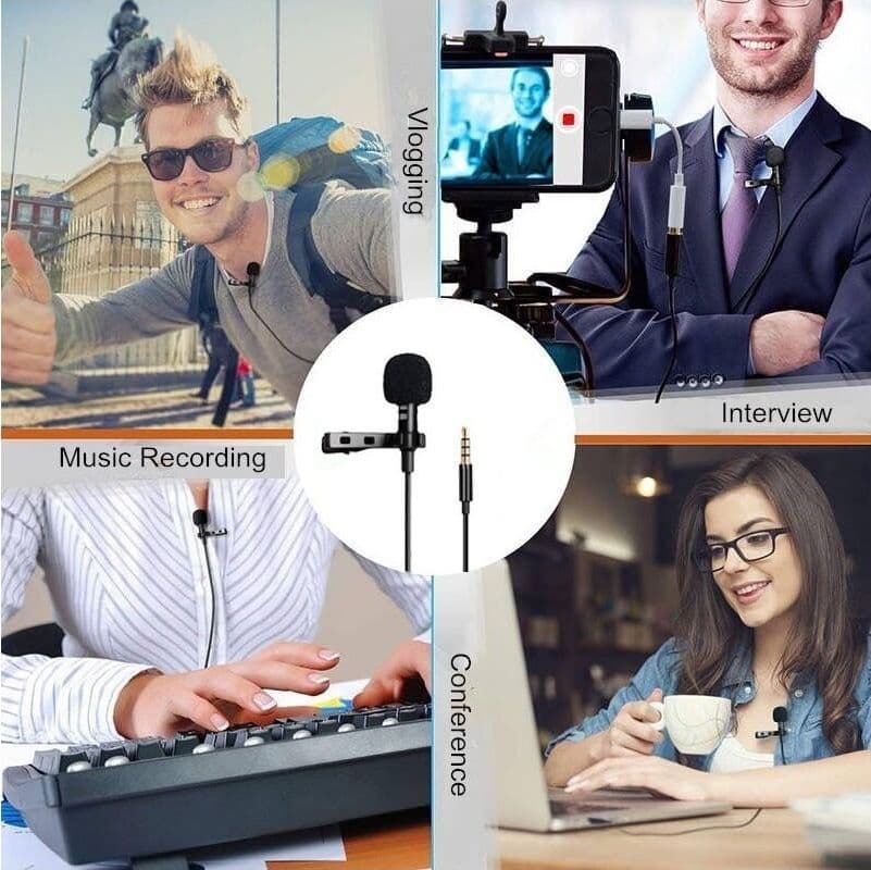 MINI MICROFONO LAVALIER OMNIDIREZIONALE 360° PER SMARTPHONE FOTOCAMERA Q-955S - 6