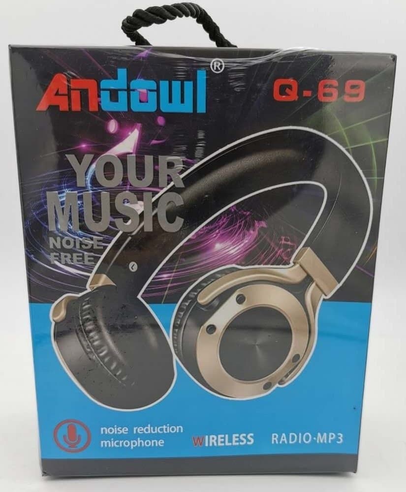 CUFFIE AURICOLARI BLUETOOTH STEREO SUPER BASS WIRELESS RADIO MP3 PIEGHEVOLI Q-69 - 11