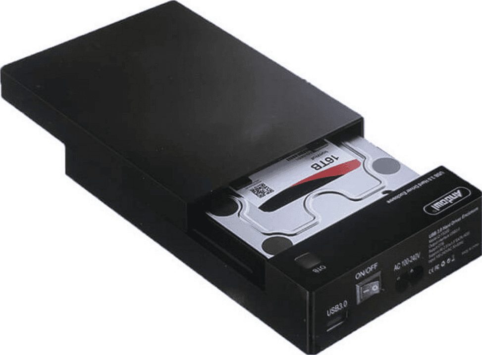 CONTENITORE PORTA HARD DISK PER DISCO RIGIDO 2.5”/3.5” Q-YS300 GEN2 SATA USB 3.0 - 2