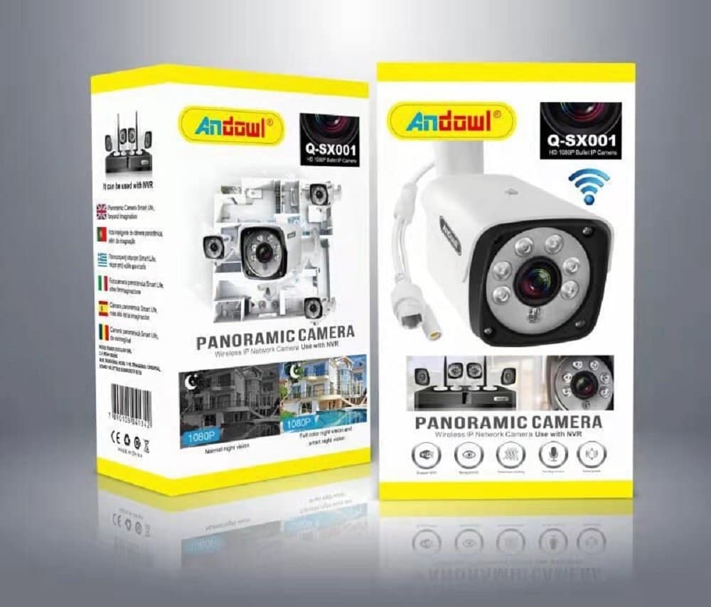 TELECAMERA DI RETE IP WIRELESS PANORAMICA DA ESTERNO COMPATIBILE CON NVR Q-SX001 - 11