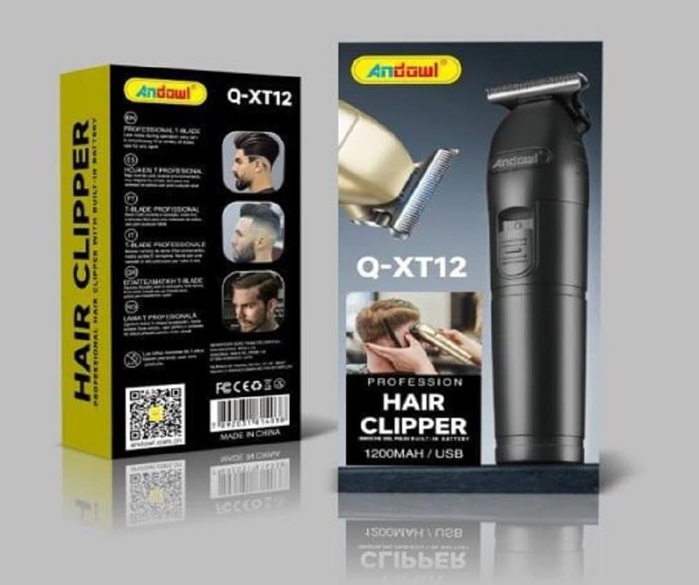 RASOIO PROFESSIONALE 4 TESTINE DI TAGLIO SILENZIOSO CLIPPER Q-XT12 RICARICABILE - 6