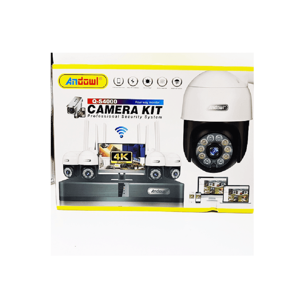 SET 4 FOTOCAMERE TELECAMERA IMPERMEABILI CON REGISTRATORE PROFESSIONALE Q-S4000 - 2