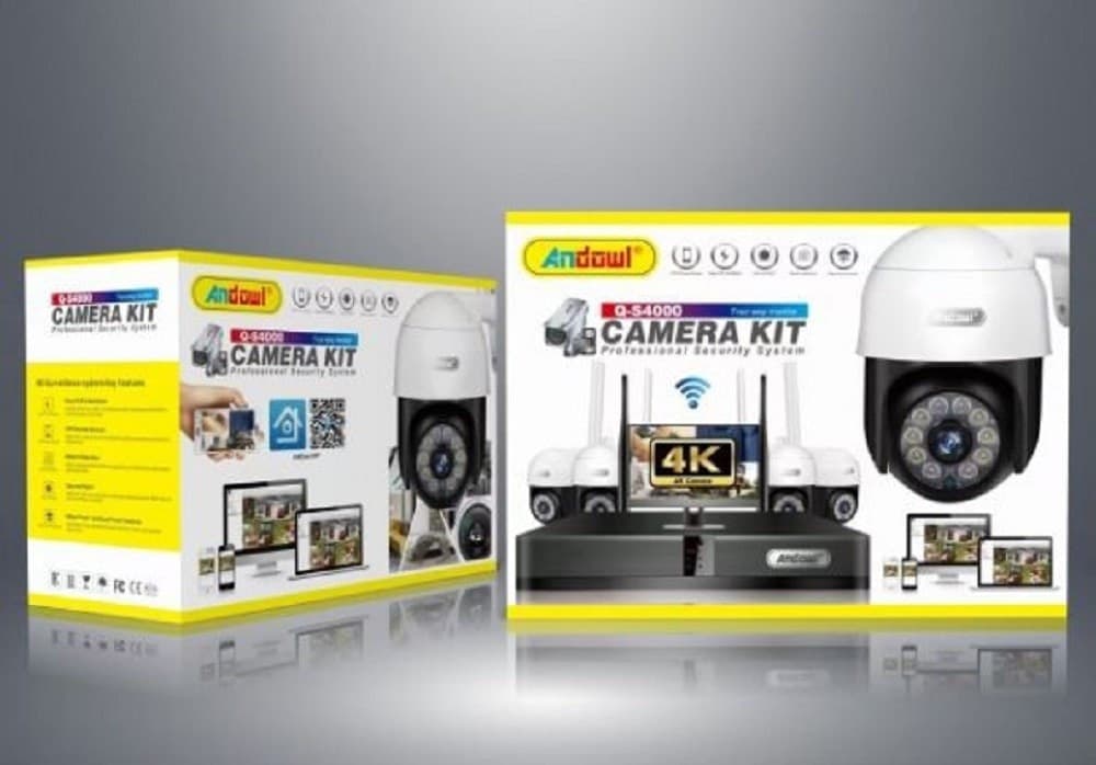 SET 4 FOTOCAMERE TELECAMERA IMPERMEABILI CON REGISTRATORE PROFESSIONALE Q-S4000 - 3