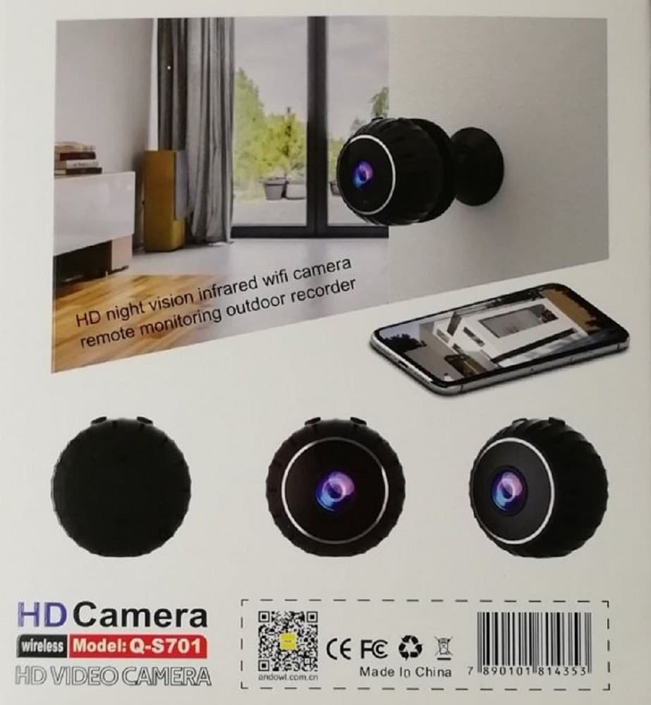 TELECAMERA WIRELESS CAMERA HD SMART LIFE Q-S701 RICARICABILE CASA INTERNI ESTERNI - 8