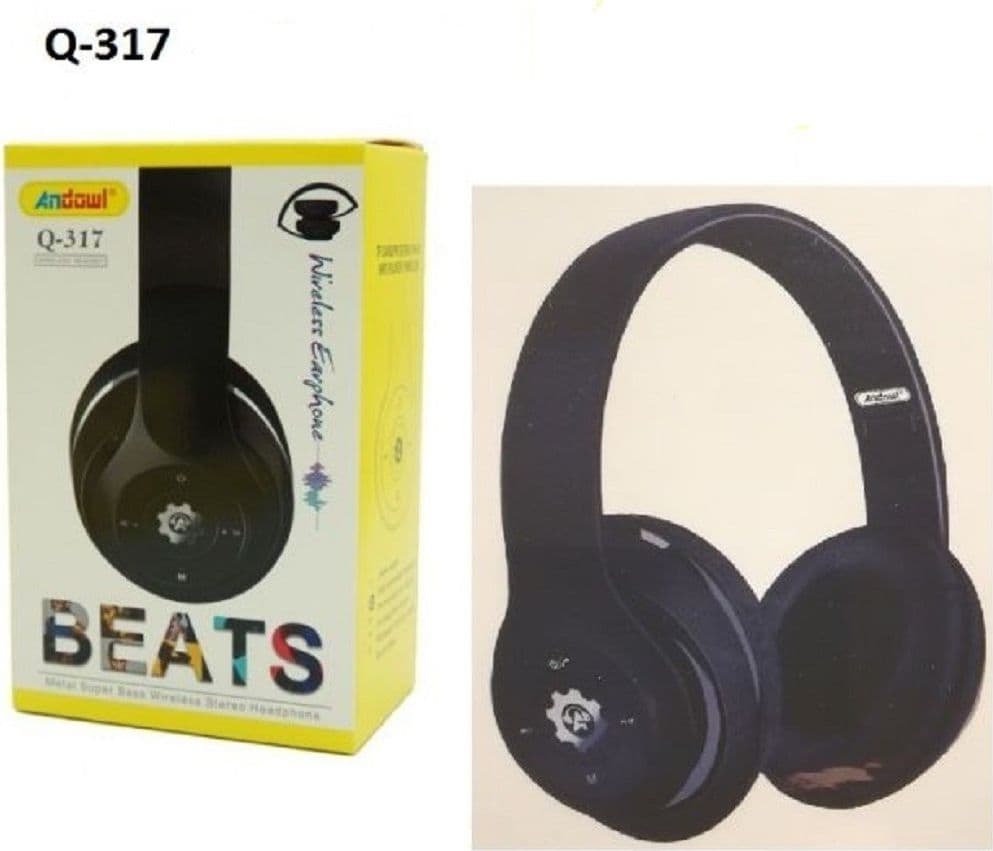 CUFFIE Q-317 SENZA FILI STEREO WIRELESS RICARICABILI USB BLUETOOTH PIEGHEVOLI - 11