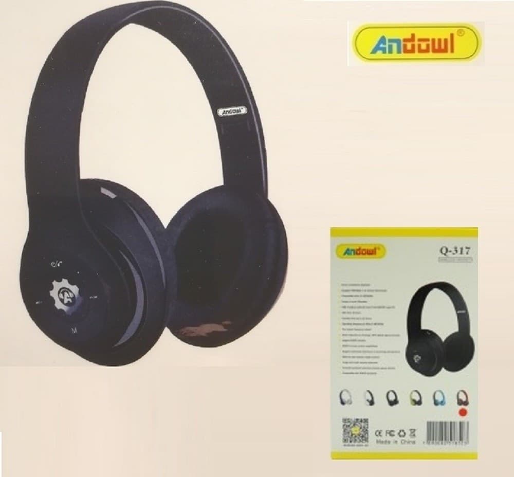 CUFFIE Q-317 SENZA FILI STEREO WIRELESS RICARICABILI USB BLUETOOTH PIEGHEVOLI - 9