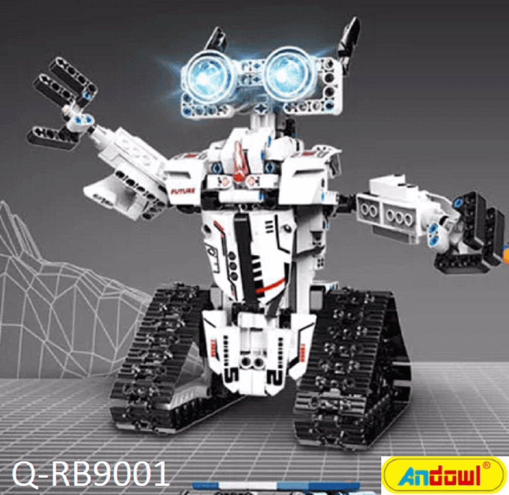 SET DA 467PZ COSTRUZIONE ROBOT RICARICABILE TELECOMANDATO BLUETOOTH APP Q-RB9001 - 2