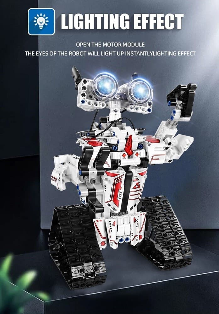 SET DA 467PZ COSTRUZIONE ROBOT RICARICABILE TELECOMANDATO BLUETOOTH APP Q-RB9001 - 6