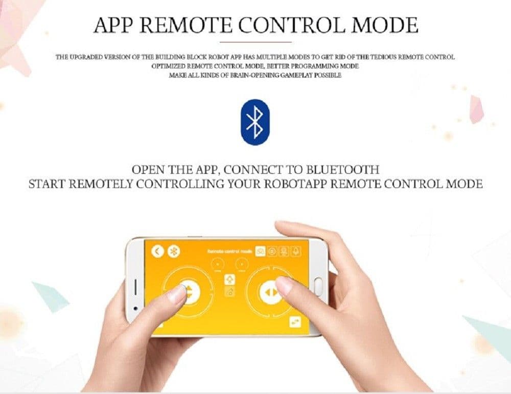 SET DA 467PZ COSTRUZIONE ROBOT RICARICABILE TELECOMANDATO BLUETOOTH APP Q-RB9001 - 9