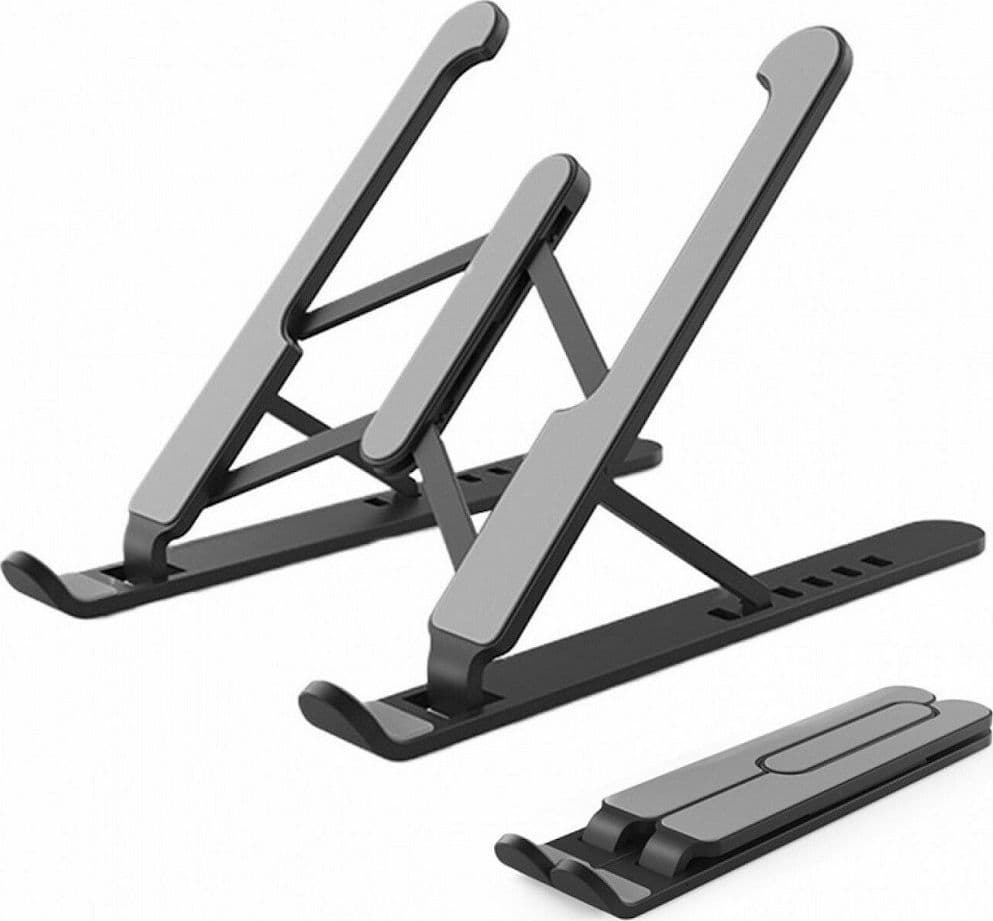 SUPPORTO STAND PIEGHEVOLE IN PLASTICA ANTISCIVOLO PER LAPTOP NOTEBOOK TABLET P1 - 2