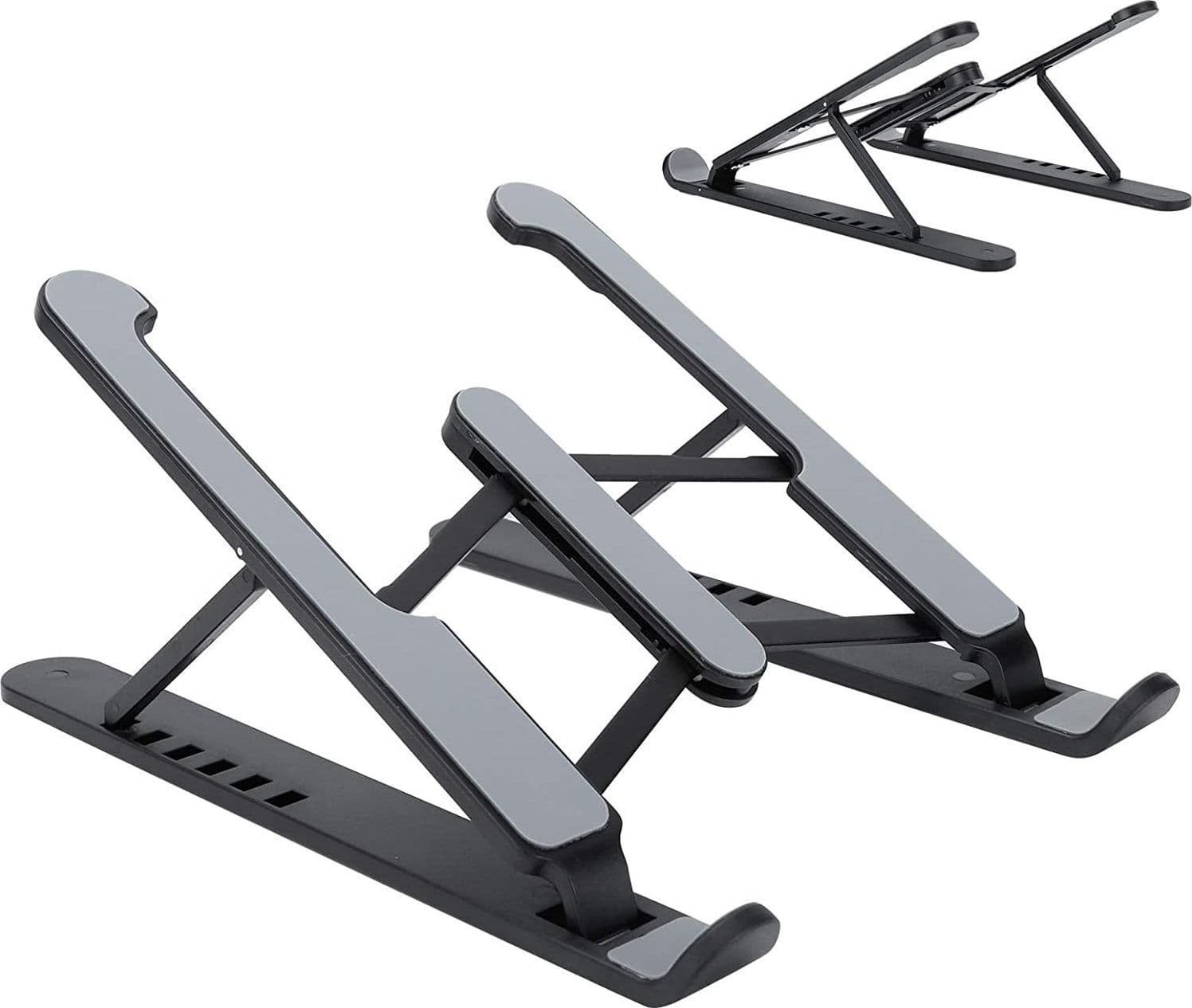 SUPPORTO STAND PIEGHEVOLE IN PLASTICA ANTISCIVOLO PER LAPTOP NOTEBOOK TABLET P1 - 15