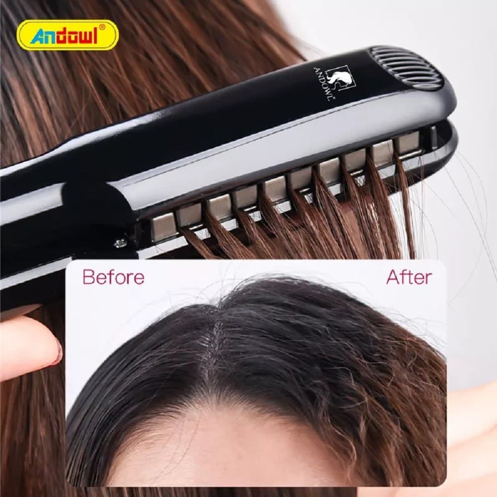 PIASTRA IN CERAMICA TORMALINA PER CAPELLI ONDULATI PROFESSIONALE STYLING Q-M377 - 4