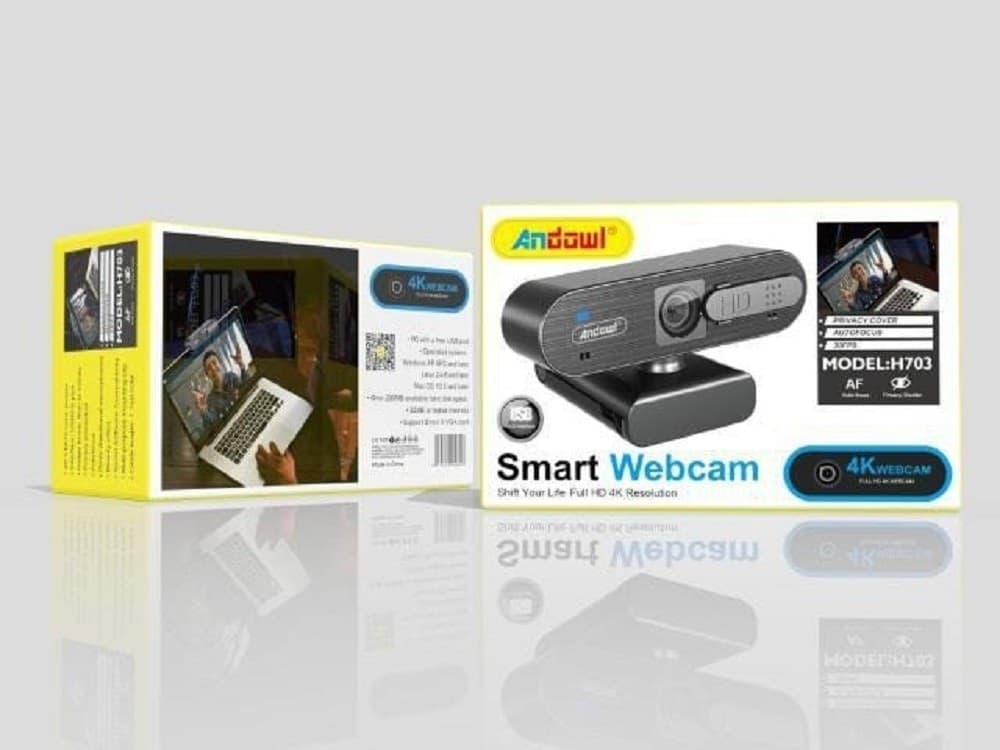 SMART WEBCAM 4K H703 CON MICROFONO INTEGRATO PER VIDEOCHIAMATE TRASMISSIONI LIVE - 13