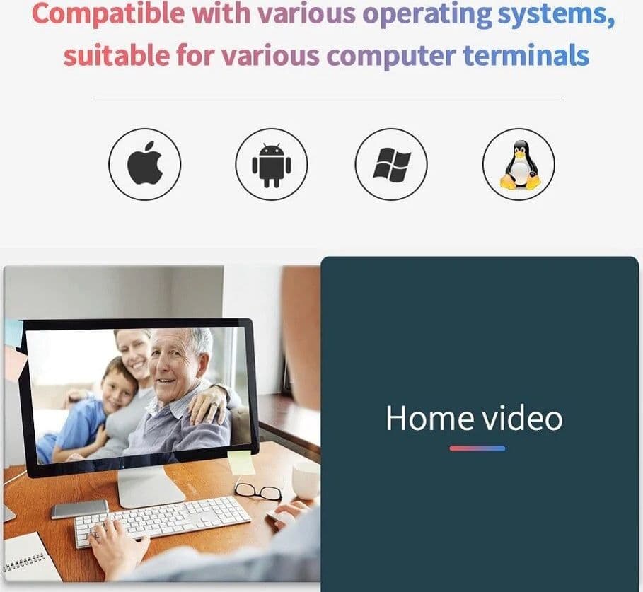 SMART WEBCAM 4K H703 CON MICROFONO INTEGRATO PER VIDEOCHIAMATE TRASMISSIONI LIVE - 3