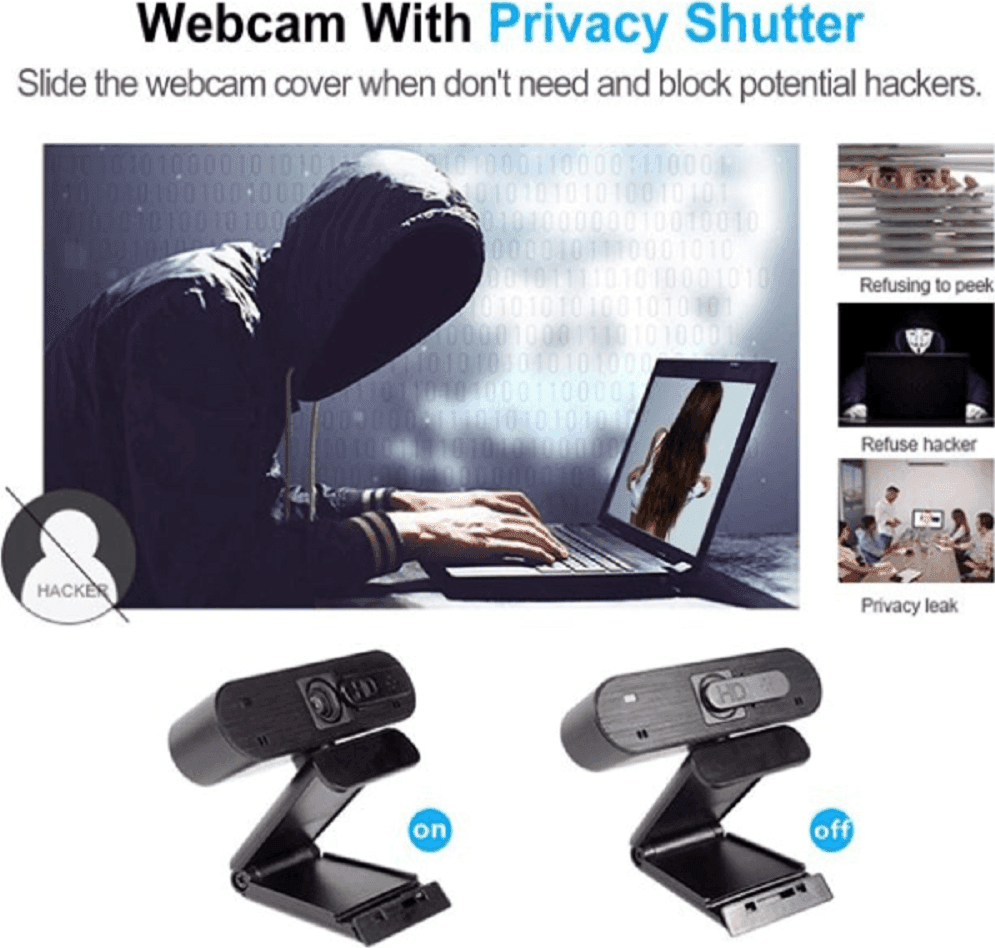 SMART WEBCAM 4K H703 CON MICROFONO INTEGRATO PER VIDEOCHIAMATE TRASMISSIONI LIVE - 7
