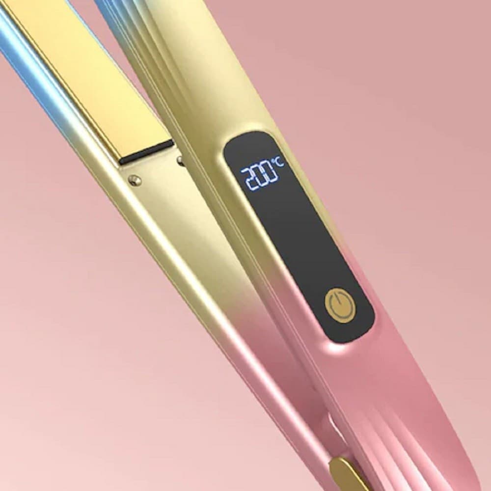 PIASTRA PER CAPELLI IN CERAMICA PROFESSIONALE 2IN1 Q-M125 PORTATILE DISPLAY LCD - 2