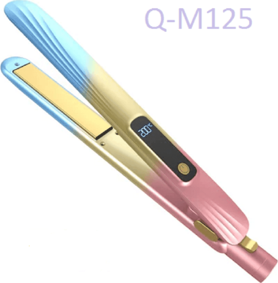 PIASTRA PER CAPELLI IN CERAMICA PROFESSIONALE 2IN1 Q-M125 PORTATILE DISPLAY LCD - 3