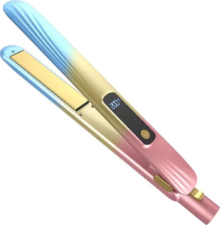 PIASTRA PER CAPELLI IN CERAMICA PROFESSIONALE 2IN1 Q-M125 PORTATILE DISPLAY LCD - 5
