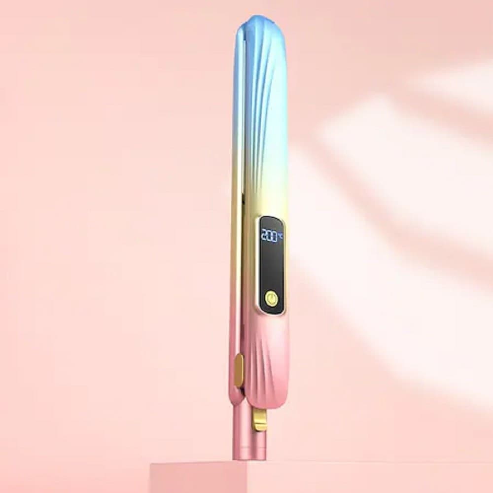 PIASTRA PER CAPELLI IN CERAMICA PROFESSIONALE 2IN1 Q-M125 PORTATILE DISPLAY LCD - 6