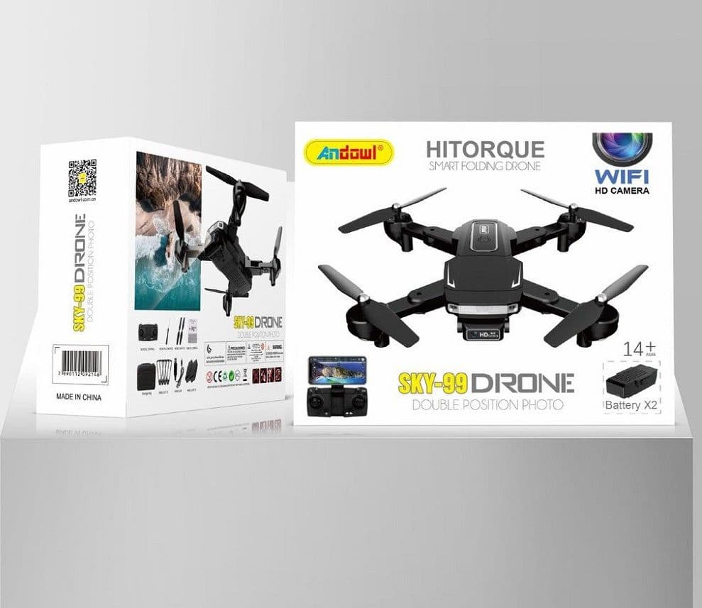 DRONE SKY-99 DRONE DOBLE POSITION FOTO CONNESSIONE WI-FI 2,4 GHZ TELECOMANDO APP - 10