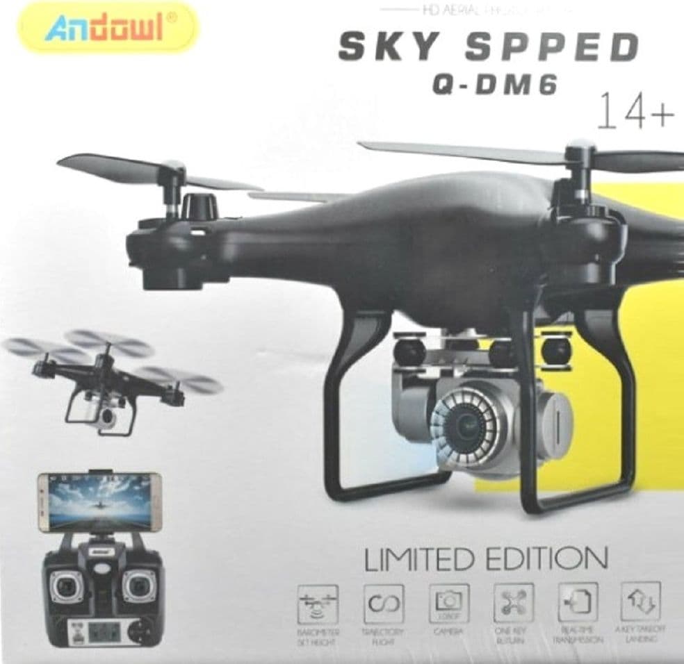 DRONE TELECOMANDATO INTELLIGENTE Q-DM6 SKY SPPED PER FILMATI DALL'ALTO FOTOCAMERA - 8