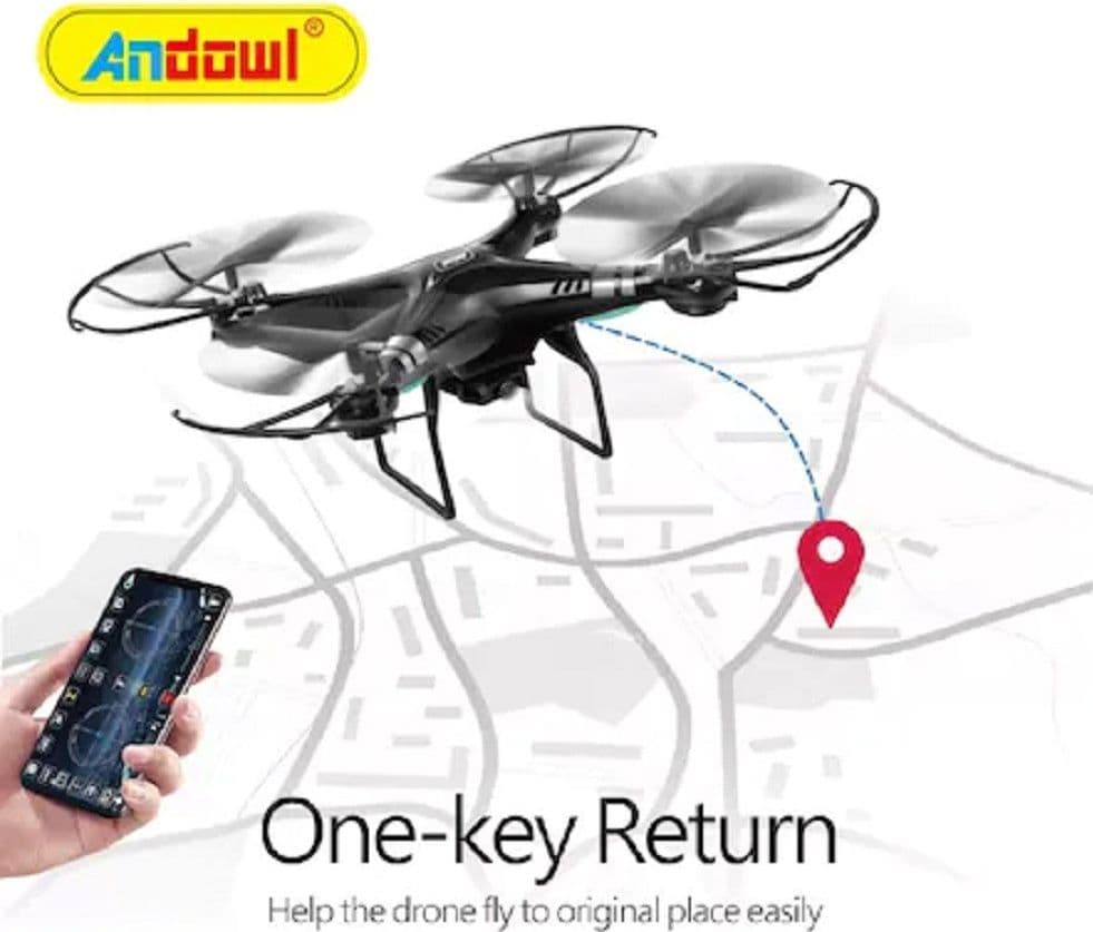 DRONE 4K HD CORSA A 360° PULSANTE RITORNO HOME CONTROLLO GRAVITÀ CHIP GPS SKY533 - 6