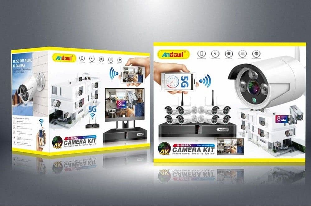 SET SISTEMA DI REGISTRAZIONE SORVEGLIANZA CCTV INTEGRATO 8 TELECAMERE 4K Q-S8PRO - 10