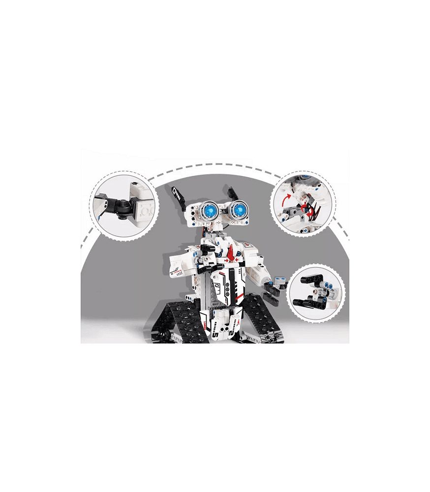 ROBOT TELECOMANDATO SET 477 MATTONCINI COSTRUZIONE FC9002 TECNOLOGIA CINGOLATA - 3