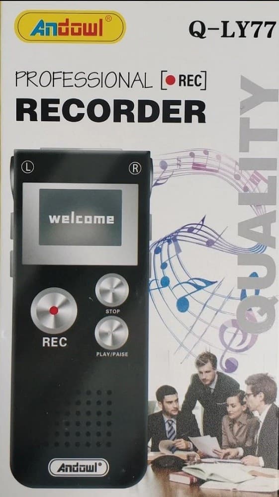 REGISTRATORE VOCALE DIGITALE PROFESSIONALE 8 GB SCHERMO LCD FUNZIONE MP3 Q-LY77 - 19