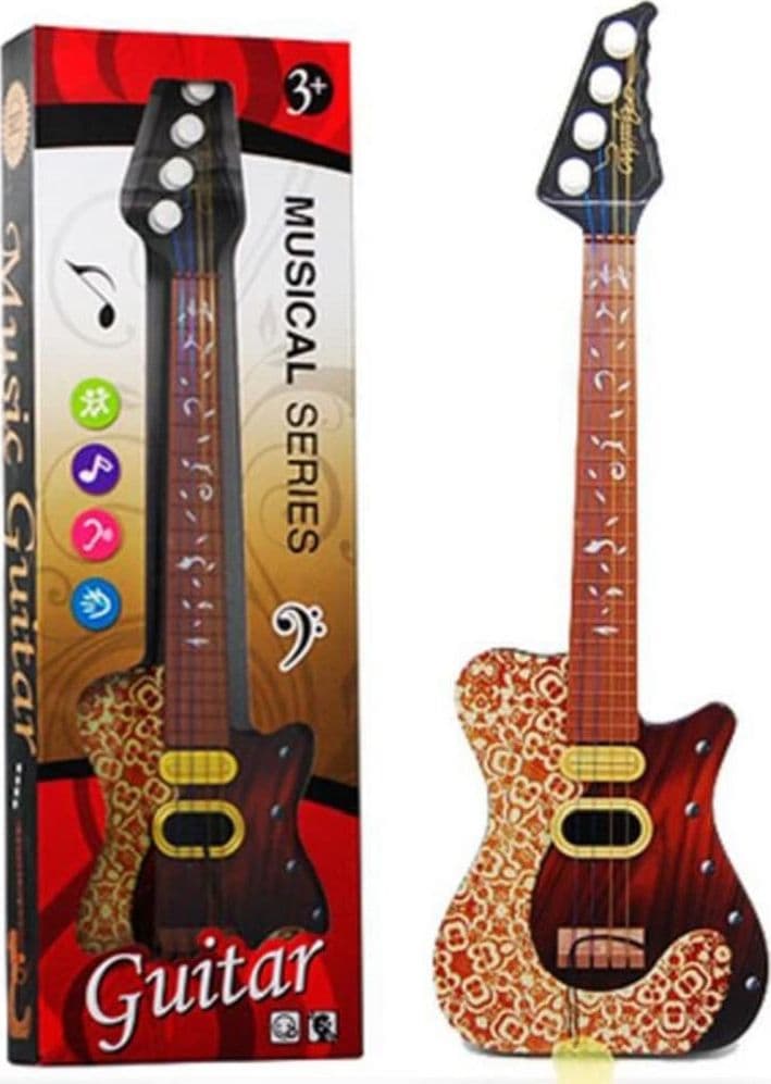 MINI CHITARRA INGHILTERRA STRUMENTO MUSICALE EDUCAZIONE BAMBINI GIOCATTOLO - 2