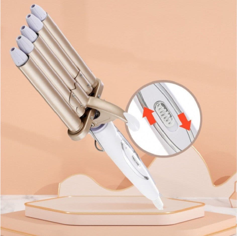 PIASTRA ARRICCIACAPELLI ONDULATI MOSSI 5 TUBI PROFESSIONALE DIAMETRO 30MM Q-M28 - 5