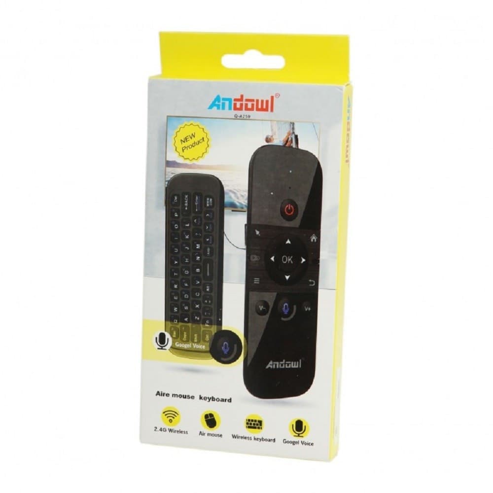 TELECOMANDO CONTROLLO REMOTO TASTIERA WIRELESS AIR MOUSE Q-A259 PER BOX SMART TV - 7