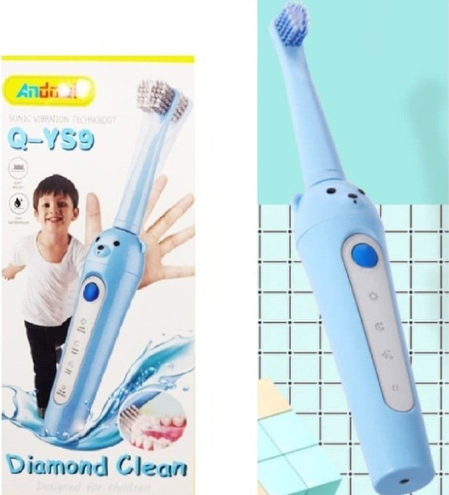 SPAZZOLINO ELETTRICO PER BAMBINI RICARICABILE USB BEAR 3 MODALITÀ TESTINE Q-YS9 - 5
