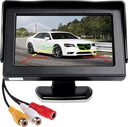 MONITOR PER AUTO SUV CAMIONCINO Q-CA901 DA 5" HD AV A COLORI TFT-LCD TELECAMERA - 15