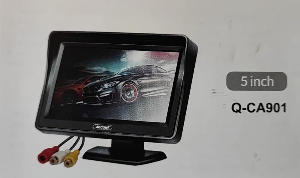MONITOR PER AUTO SUV CAMIONCINO Q-CA901 DA 5" HD AV A COLORI TFT-LCD TELECAMERA - 3