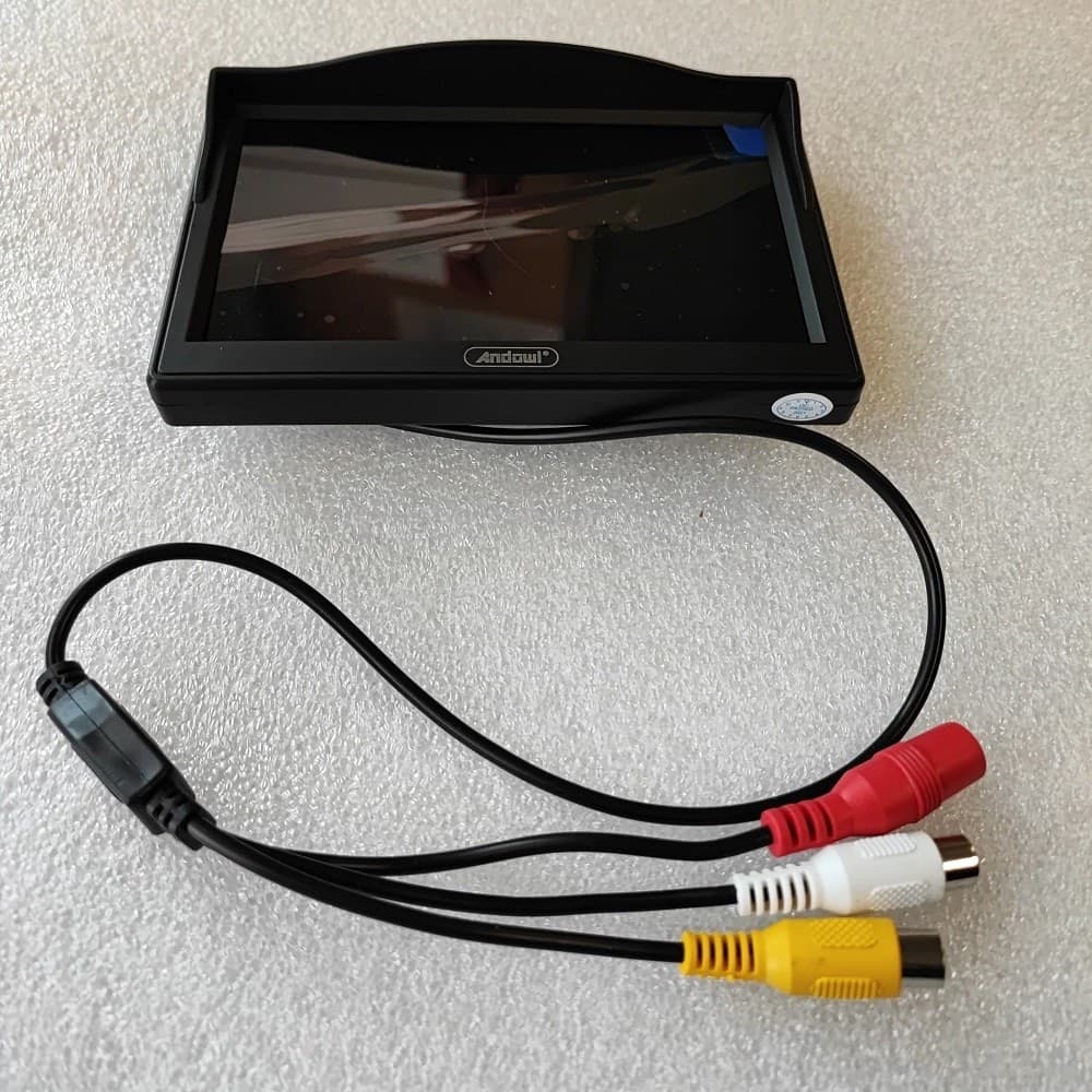 MONITOR PER AUTO SUV CAMIONCINO Q-CA901 DA 5" HD AV A COLORI TFT-LCD TELECAMERA - 5