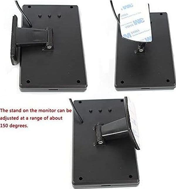 MONITOR PER AUTO SUV CAMIONCINO Q-CA901 DA 5" HD AV A COLORI TFT-LCD TELECAMERA - 10