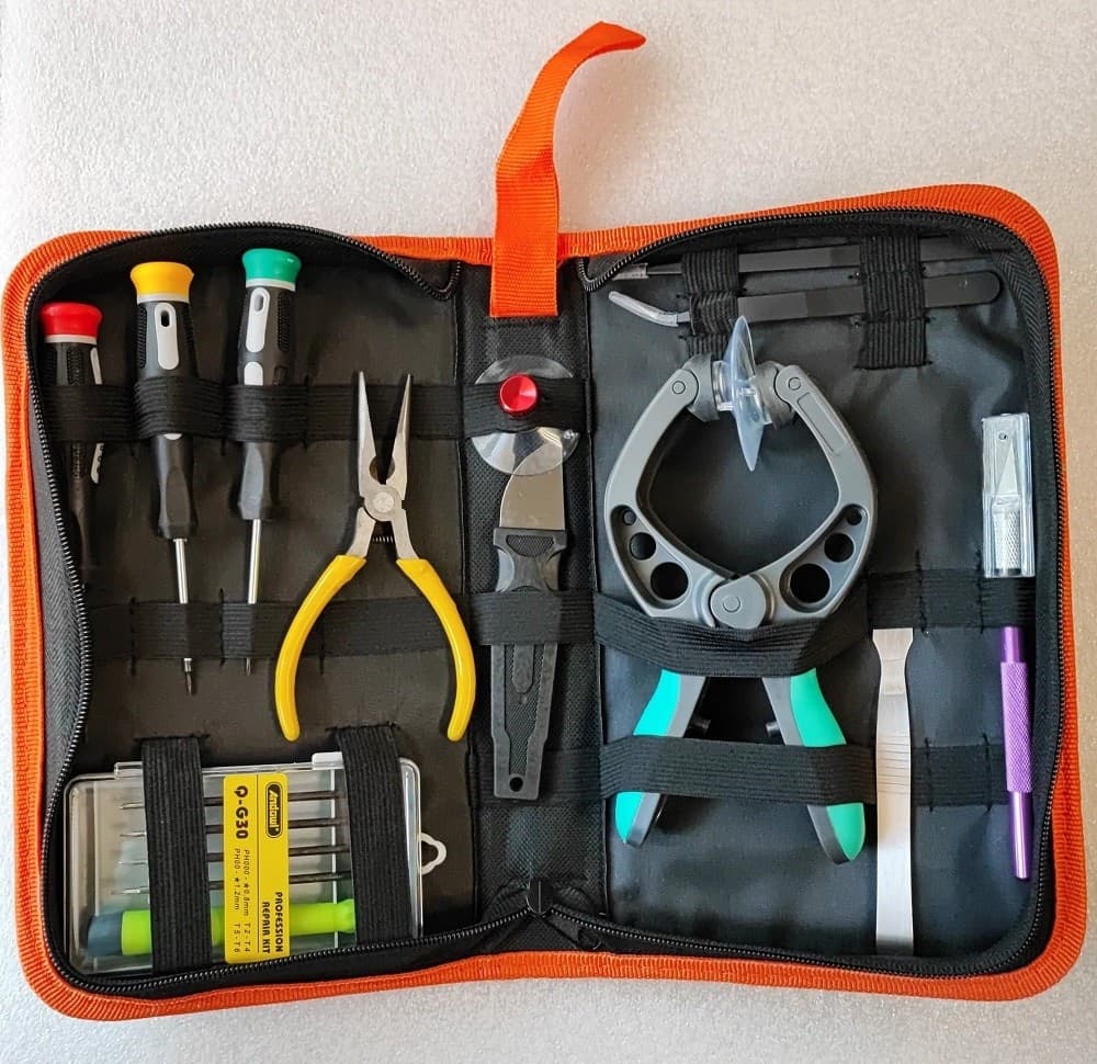 KIT DI 11 STRUMENTI DI RIPARAZIONE DI PRECISIONE PROFESSIONALE CUSTODIA Q-G30 - 10