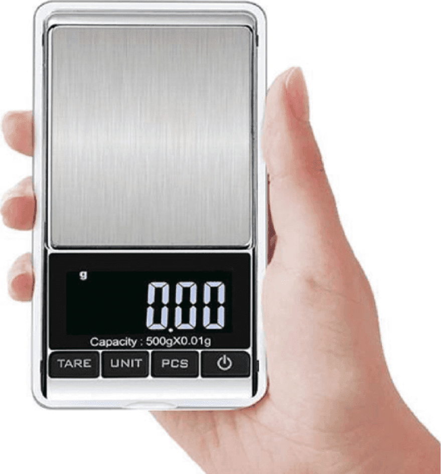 MINI BILANCIA TASCABILE DIGITALE 0,01 G 500 G DISPLAY LCD RETROILLUMINATO Q-D101 - 3
