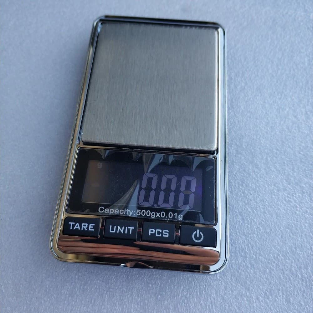 MINI BILANCIA TASCABILE DIGITALE 0,01 G 500 G DISPLAY LCD RETROILLUMINATO Q-D101 - 5