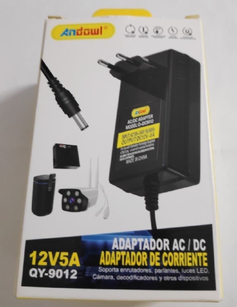 ADATTATORE DI ALIMENTAZIONE TRASFORMATORE UNIVERSALE STABILIZZATO 12V/5A QY-9012 - 4