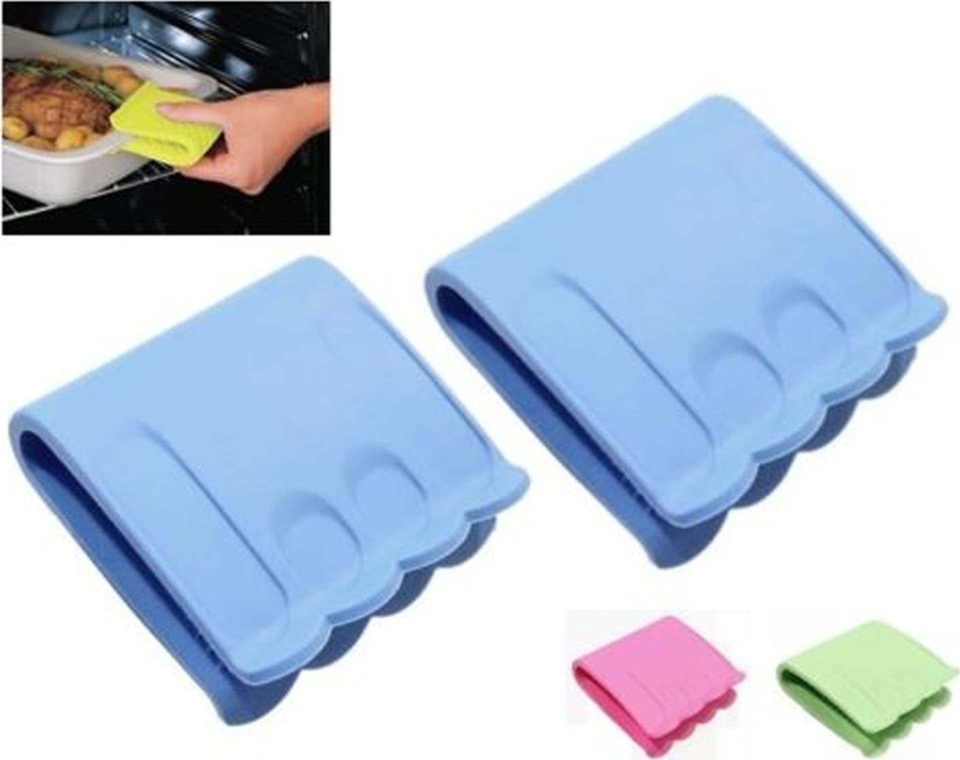 PRESINA IN SILICONE COLORATA PRESA GUANTO FORNO CUCINA COTTURA ANTI SCOTTATURA