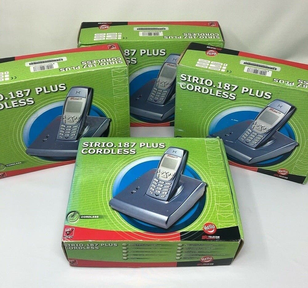 TELEFONO CORDLESS TELECOM SIRIO 187 PLUS VIVAVOCE RUBRICA TASTIERA ILLUMINATA - 3