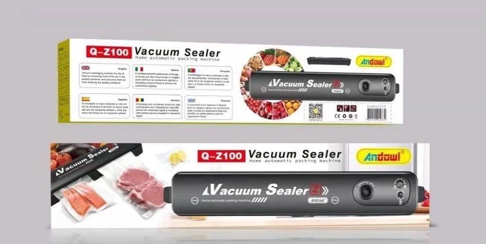 CONFEZIONATRICE MACCHINA SOTTOVUOTO ELETTRICO PORTATILE PER ALIMENTI 90W Q-Z100 - 10