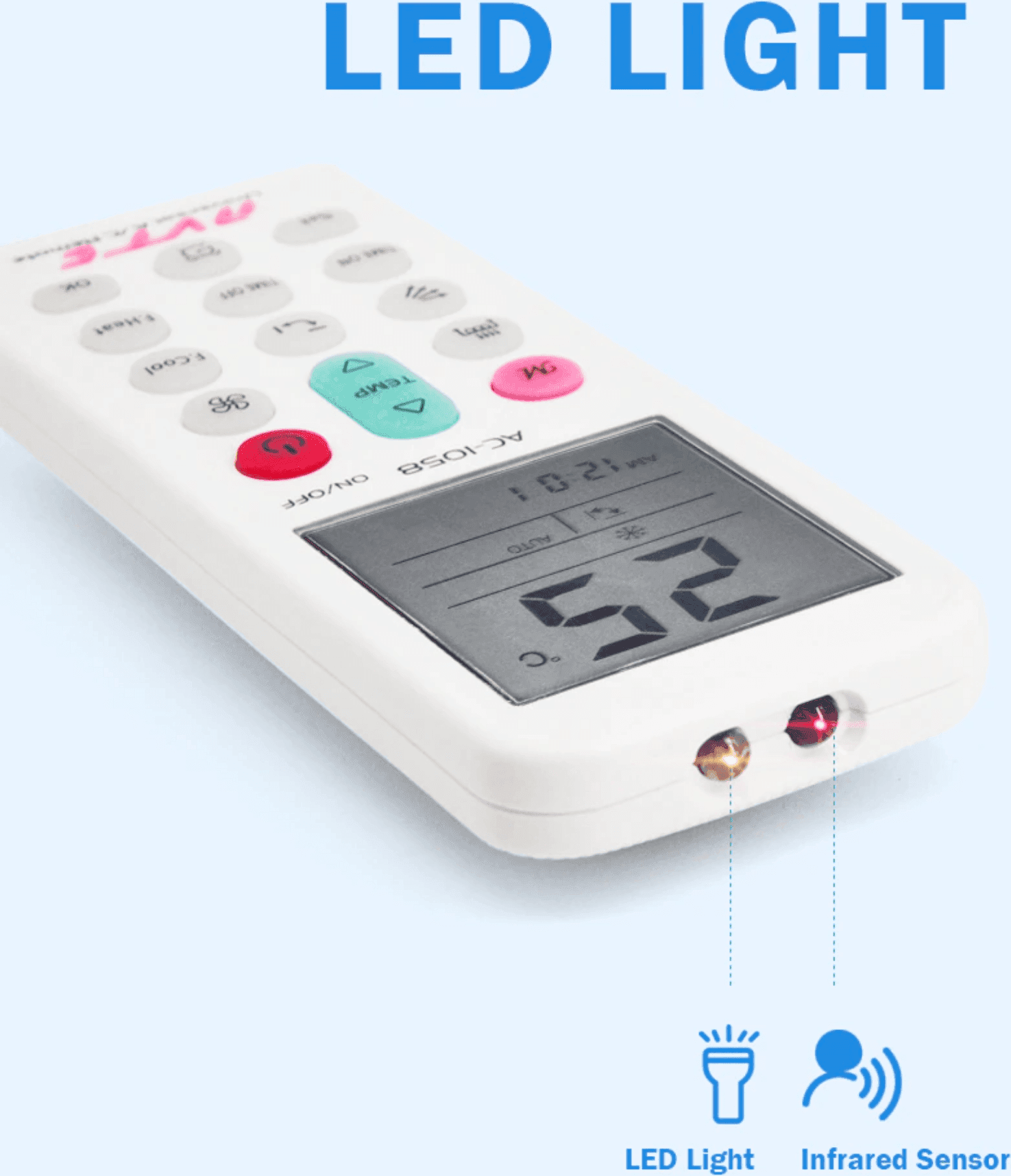 TELECOMANDO UNIVERSALE SOSTITUTIVO CONDIZIONATORE D'ARIA CLIMATIZZATORE Q-YK1058 - 3