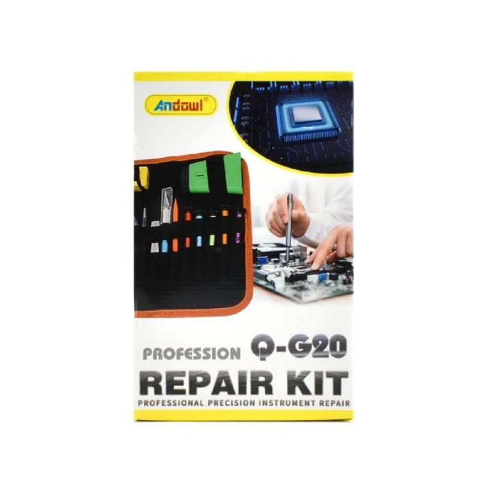KIT DI ATTREZZI STRUMENTI DI RIPARAZIONE DI PRECISIONE CON BORSA PORTATILE Q-G20 - 8